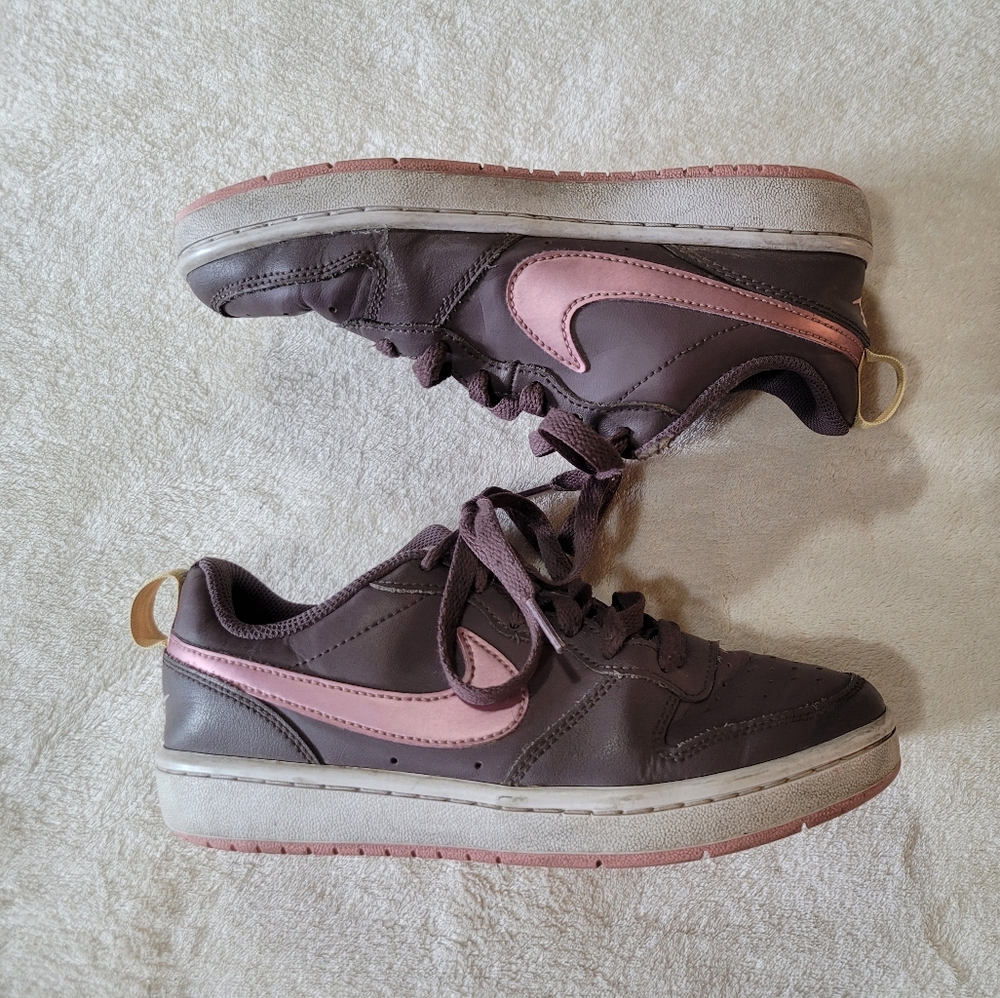 Nike Court Borough Low 2 Purple Pink Girls Sneakers Size 4Y US